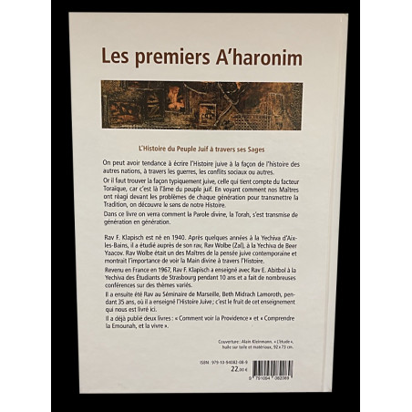 Le peuple Juif et ses maitres - Les premiers Aharonim de 1492 à 1789 - Rav F.Klapisch