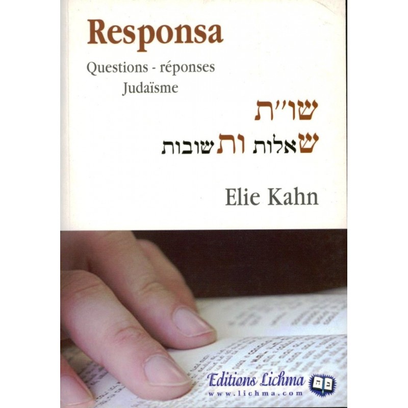 Responsa -  Rav Elie Kahn  Edition Lichma - 1