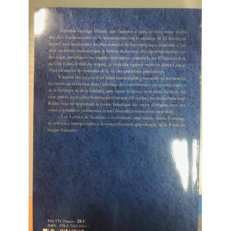 Les Lettres de Lumière Tome 1 Bereshit/La Genèse  - 1